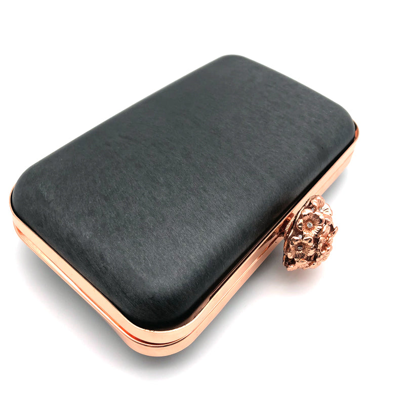Rose gold handbag box clutch frame for ladies purse H-058