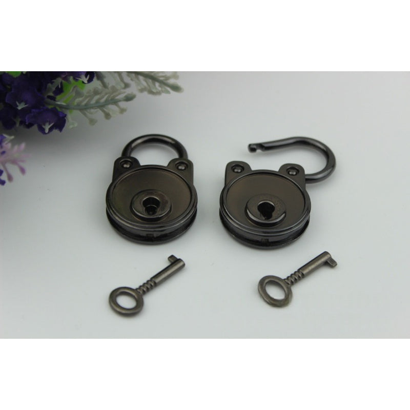 Cute panda head shape decoration metal padlock