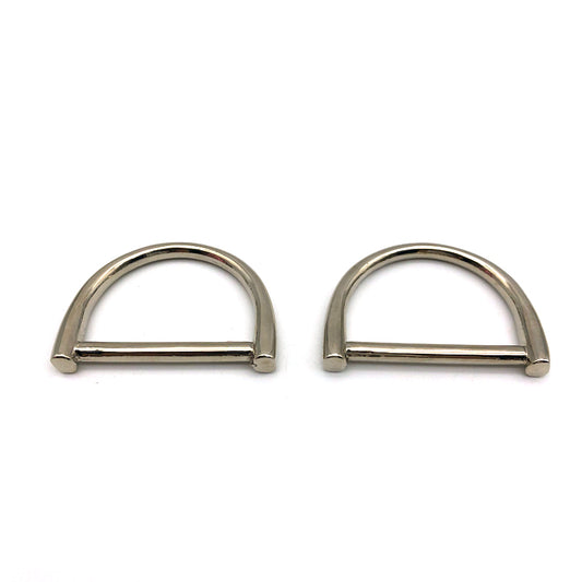 Hanging Plating Nickel Color 36.26 MM Metal D Buckles Zinc Alloy Handbag Hardware Accessories