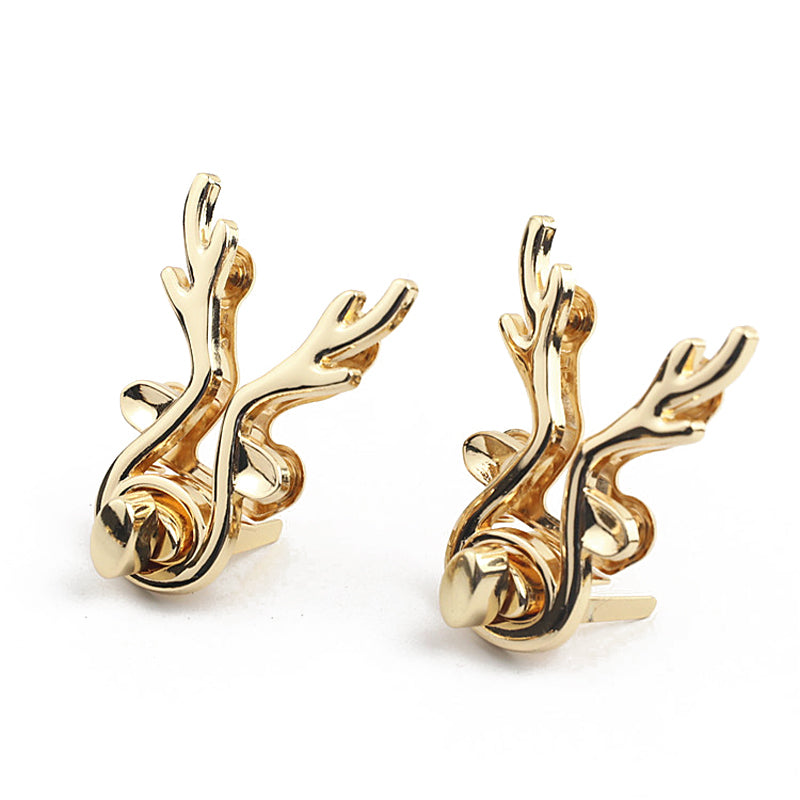 Handbag hardware fittings die-casting deer head twist lock