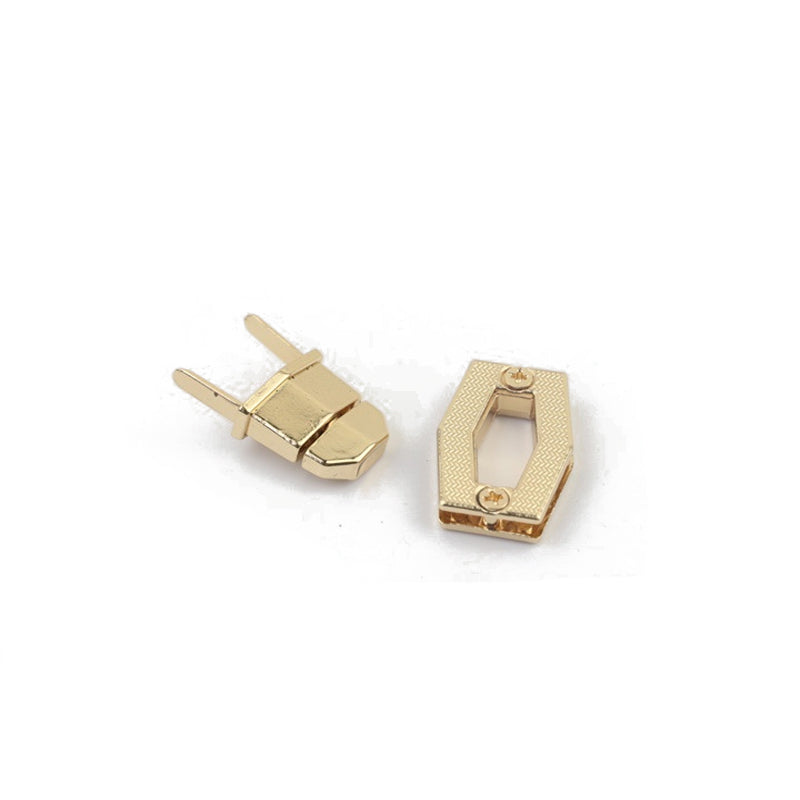 Handbag accessories irregular rectangle metal twist locks