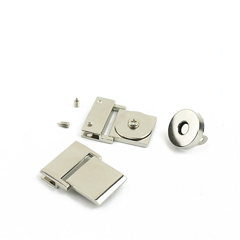 Bag hardware zinc alloy metal decoration magnetic locks
