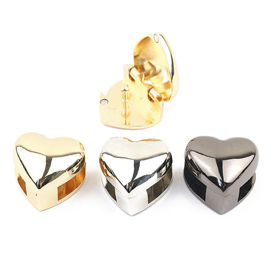 Bag metal accessories fashion heart clip clasp locks