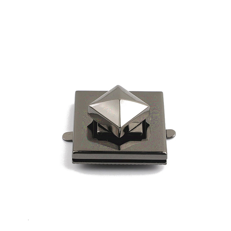 Hardware metal square twist lock for bags