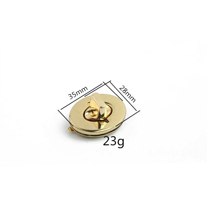 Bag zinc alloy large size metal egg lock oval-shaped turn twist lock