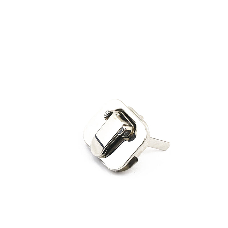 Handbag accessories square shape metal plugin press lock