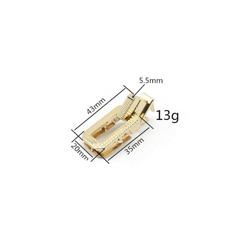 Handbag rectangle shape decoration metal turn locks