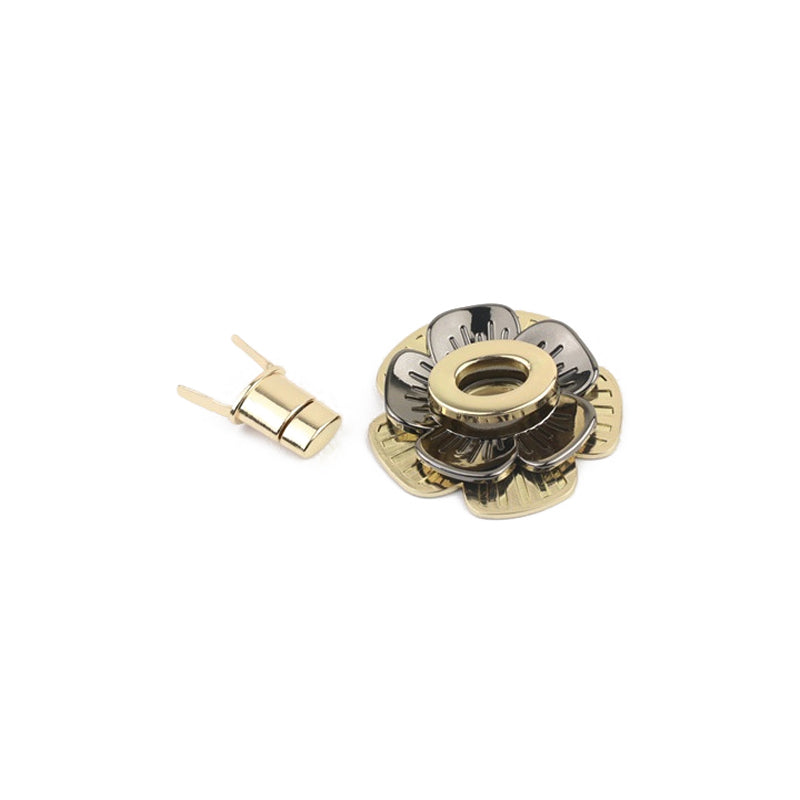 Women's bag flower decorative lock