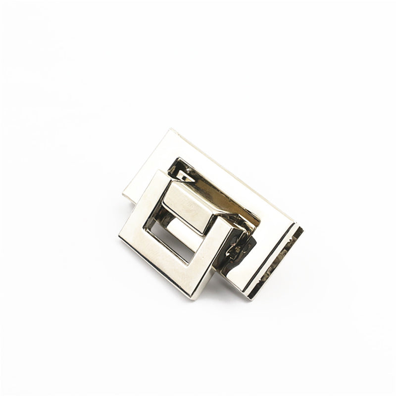 Luggage hardware accessories gold die-casting square plug-in lock
