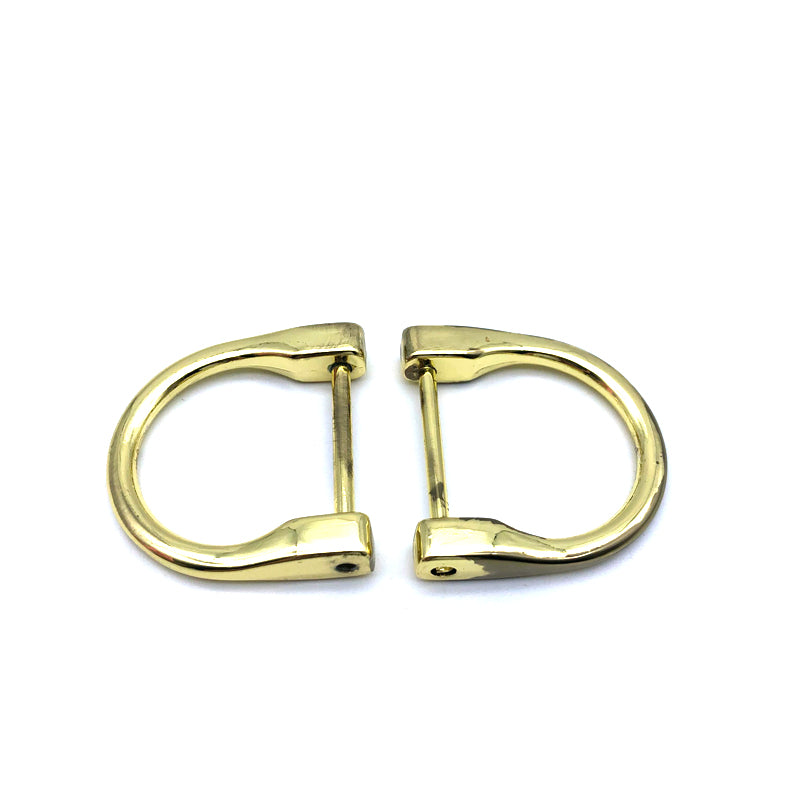 Low Quality Cheap Handbag Accessories Zinc Alloy 1 Inch D Shape Metal Buckles For Leather Bag