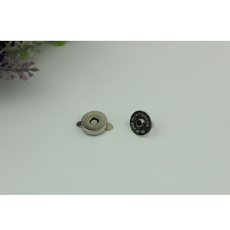 Wholesale clothing/bag iron material 14mm smooth metal magnetic snap button 200pcs/boxes