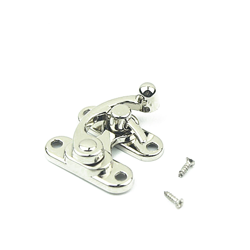Luggage hardware accessories antique sweeping gift wooden box die-casting cow horn lock buckle