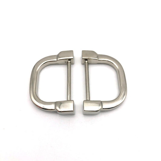 Handbag Strap Hardware Decoration Accessories Nickel Color Metal D Rings 30 MM For Shoulder Bag