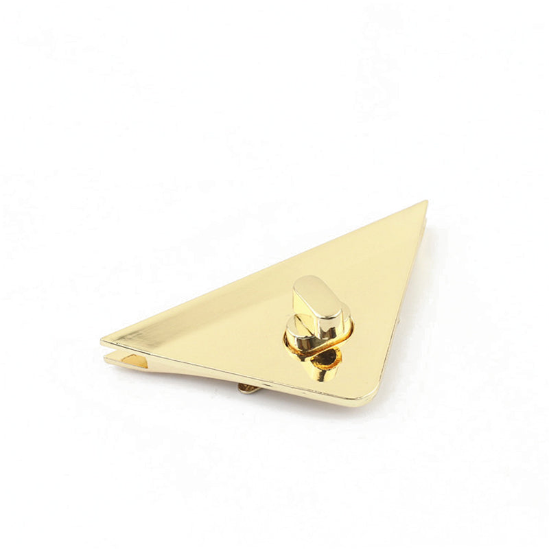 Hardware triangle shape metal twist locks for bag