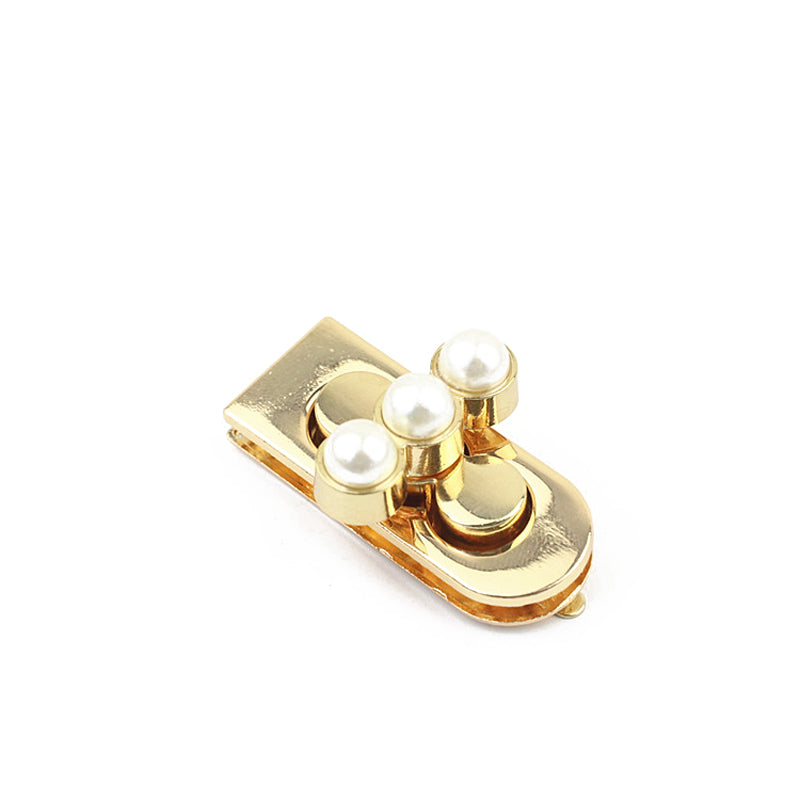 Handbag accessories pearl decoration lock head turn locks