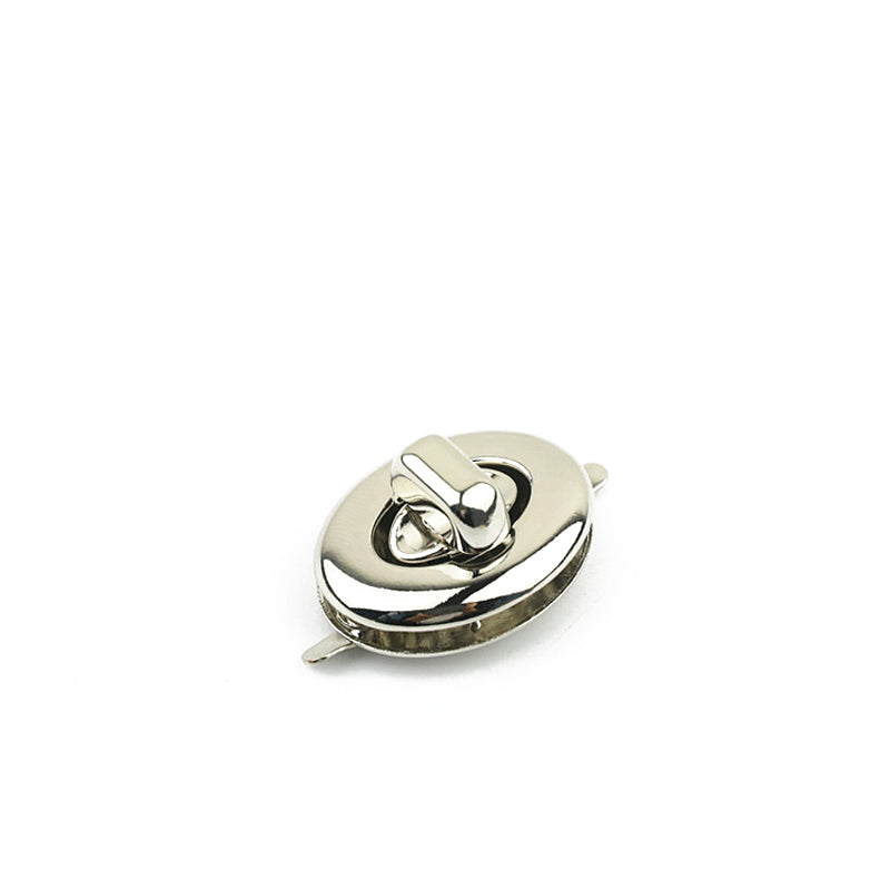 Small size bag hardware metal oval turn locks