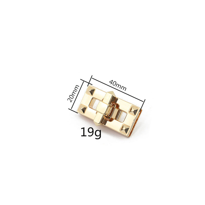Bag accessories rivets pattern decoration metal turn locks