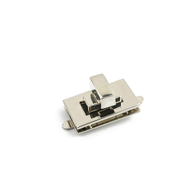 Die-casting bag handbag lock small square twist lock mortise lock