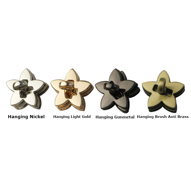 Luggage hardware fittings die-casting twist lock five-pointed star lock