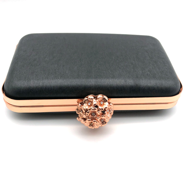 Rose gold handbag box clutch frame for ladies purse H-058