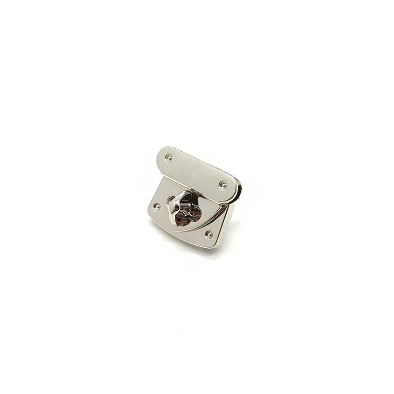 Custom hardware metal handbag closure twist lock