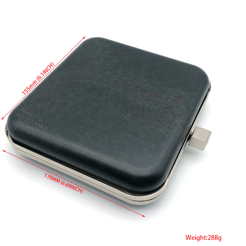 Sliver color bag accessories metal purse frame plastic box H-060