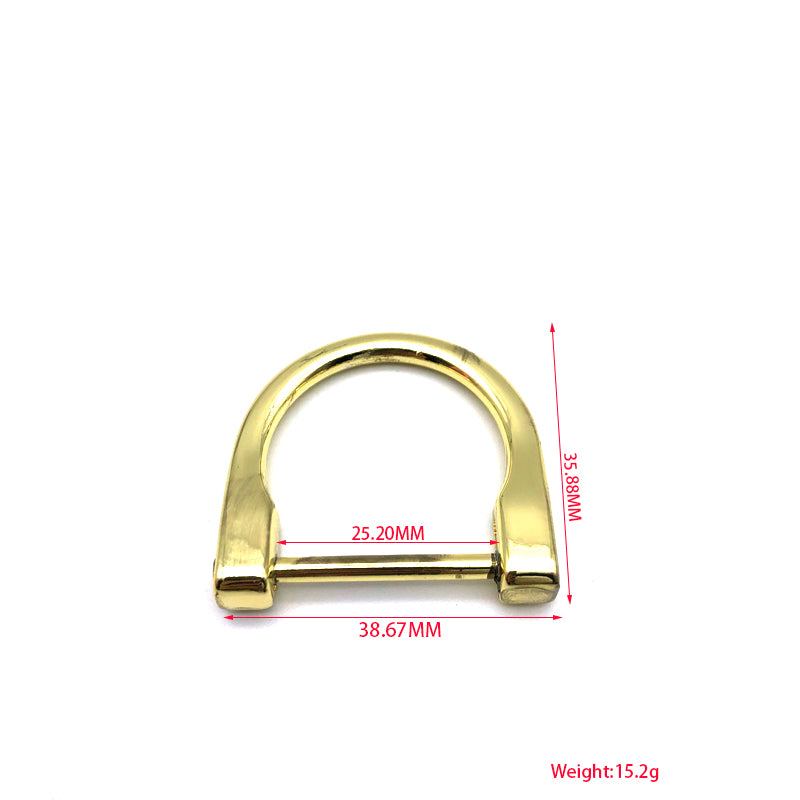 Low Quality Cheap Handbag Accessories Zinc Alloy 1 Inch D Shape Metal Buckles For Leather Bag