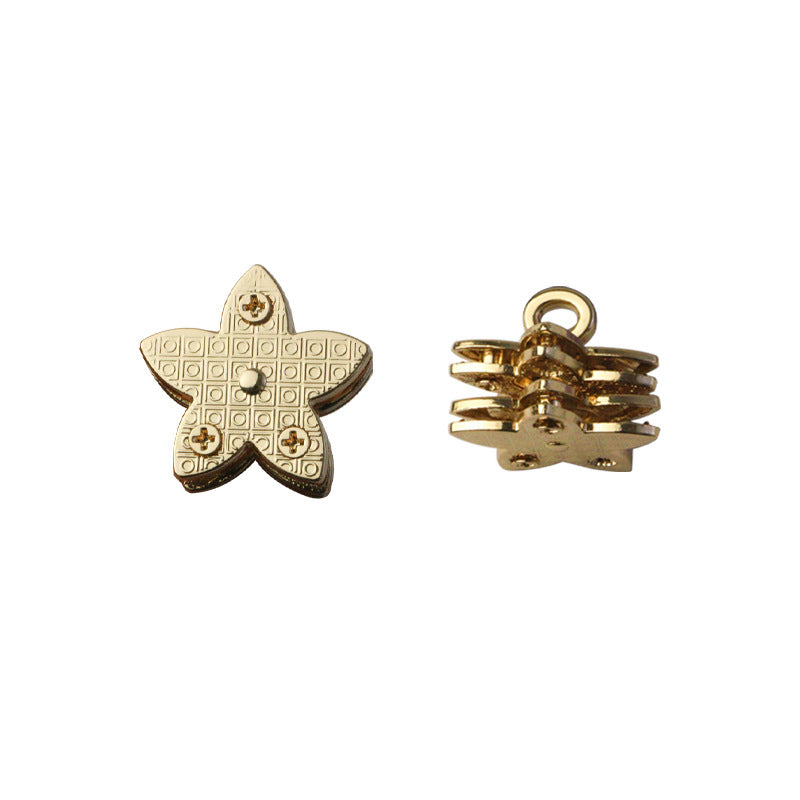 Luggage hardware fittings die-casting twist lock five-pointed star lock