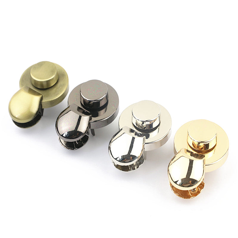 Novelty design handbag metal clasp push locks