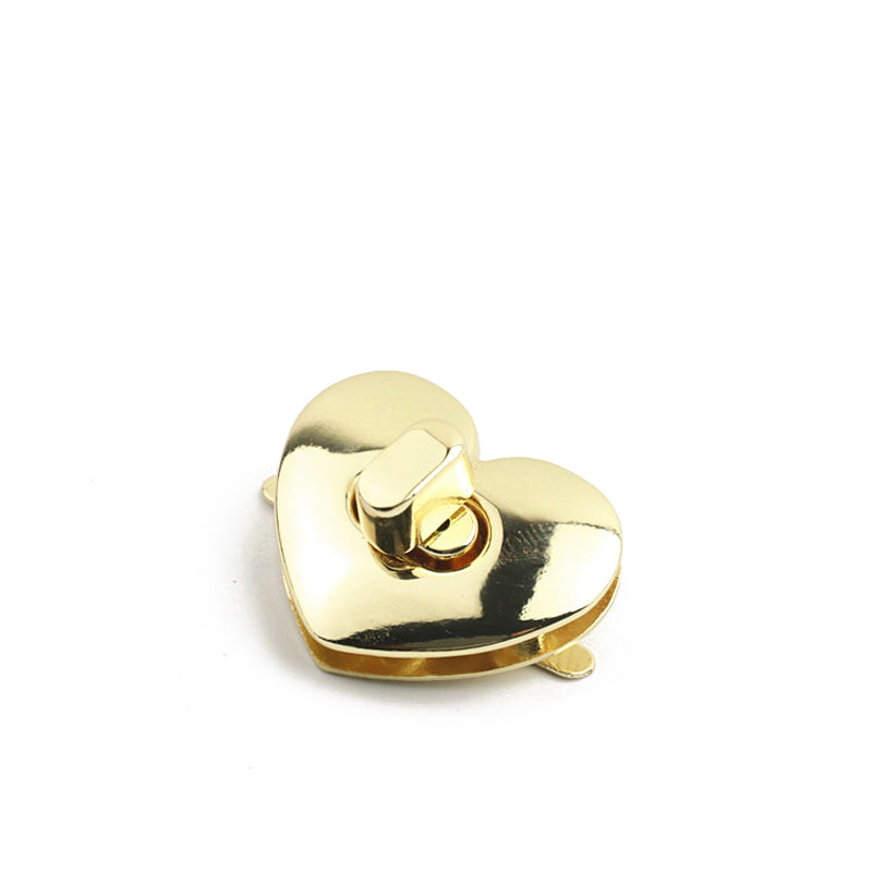 Bag hardware accessories heart-shaped turn twist locks