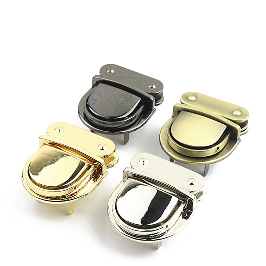 Bag metal duck tongue lock twist switch lock mortise lock
