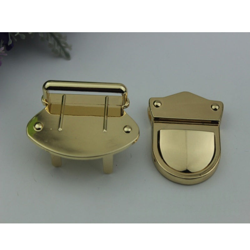 Leather bag accessories metal clasp press locks