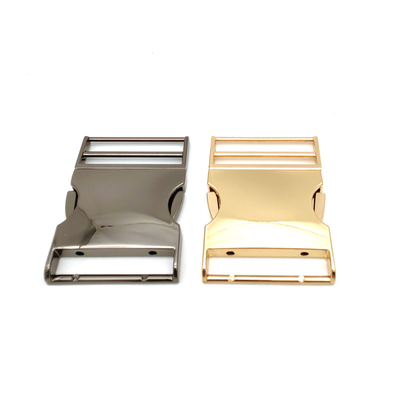 Metal Side Release Buckle 1.5 Inch Dog Collar Buckles Clip for Harnesses Leather Strap Backpack Webbing
