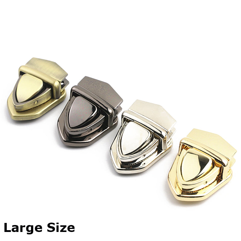 Tote bag accessories large size metal press push locks