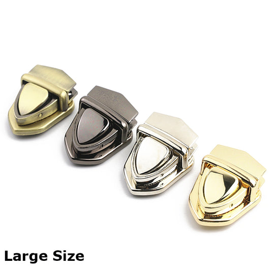 Tote bag accessories large size metal press push locks