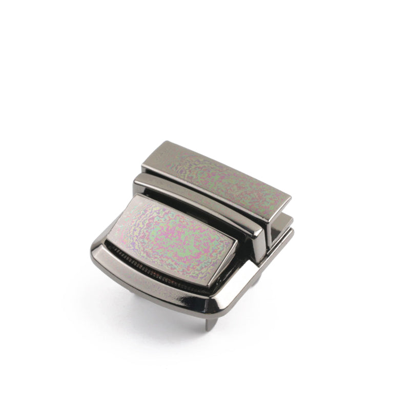 Bag hardware metal clasp closure switch mortise locks