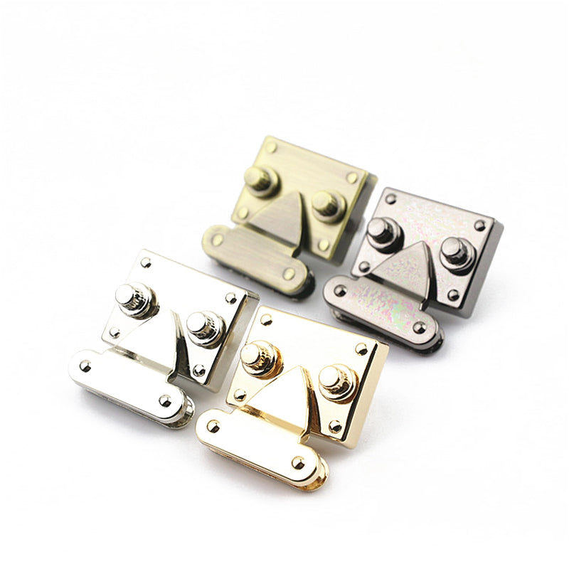 Fashion design bag accessories metal clasp press locks