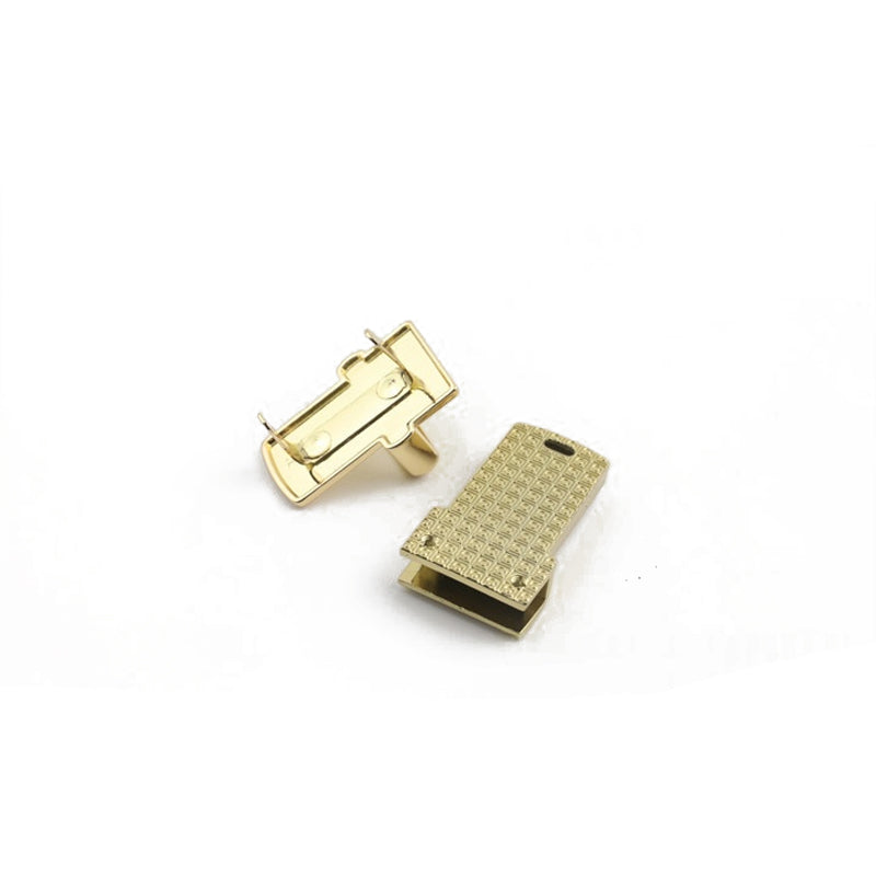Handbag hardware accessories multi-colorful metal closure clasp plug-in switch locks