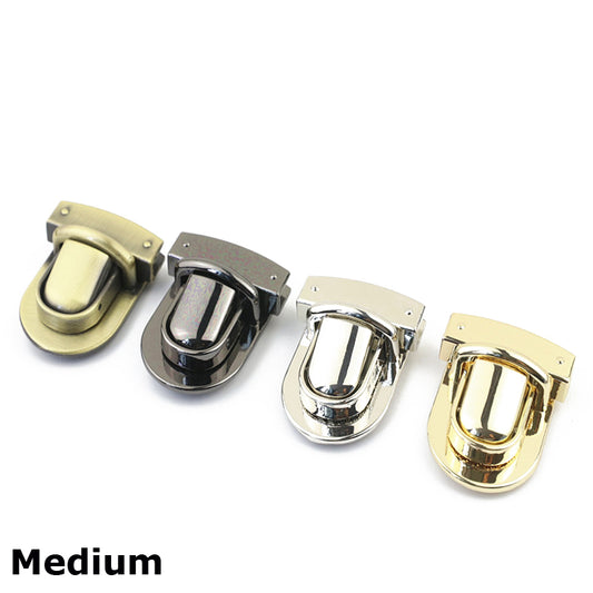 Customized bag metal clasp catch plug in closure locks
