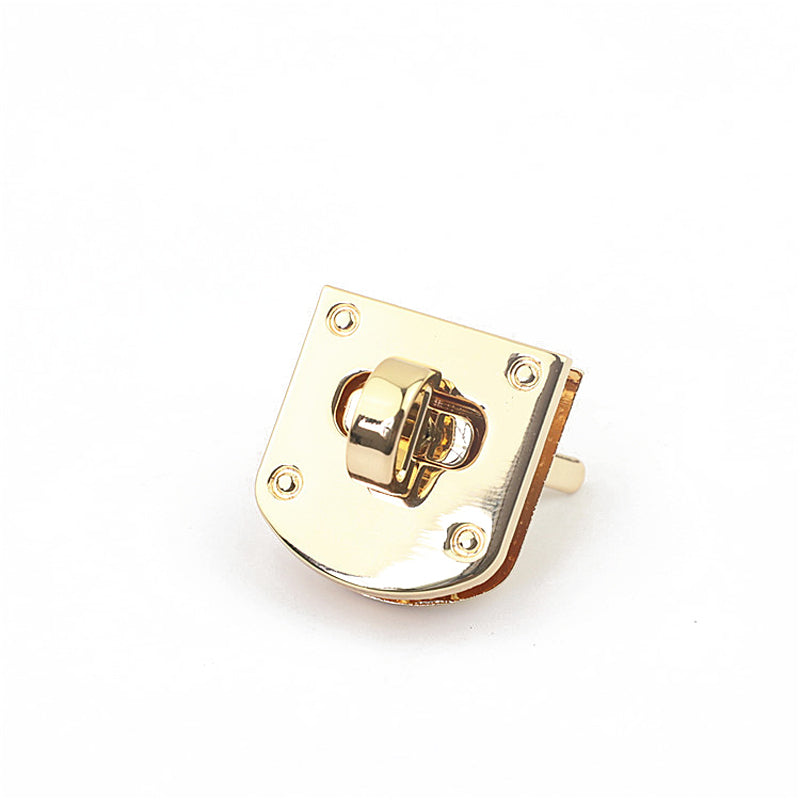 Handbag hardware irregular square metal turn locks
