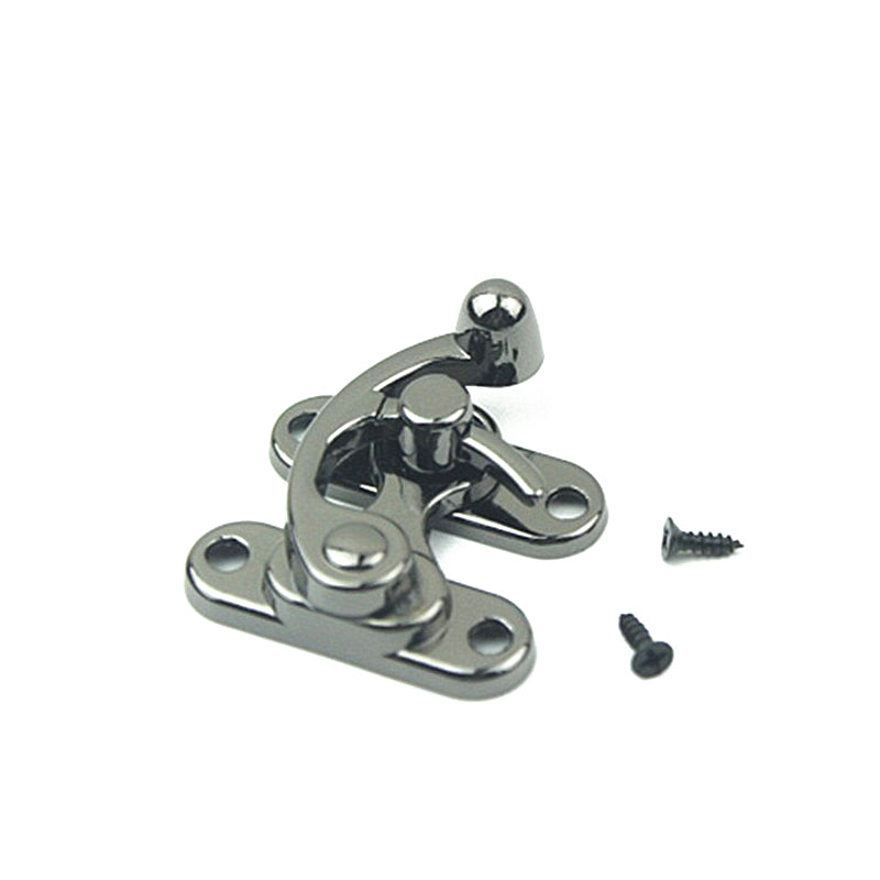 Luggage hardware accessories antique sweeping gift wooden box die-casting cow horn lock buckle