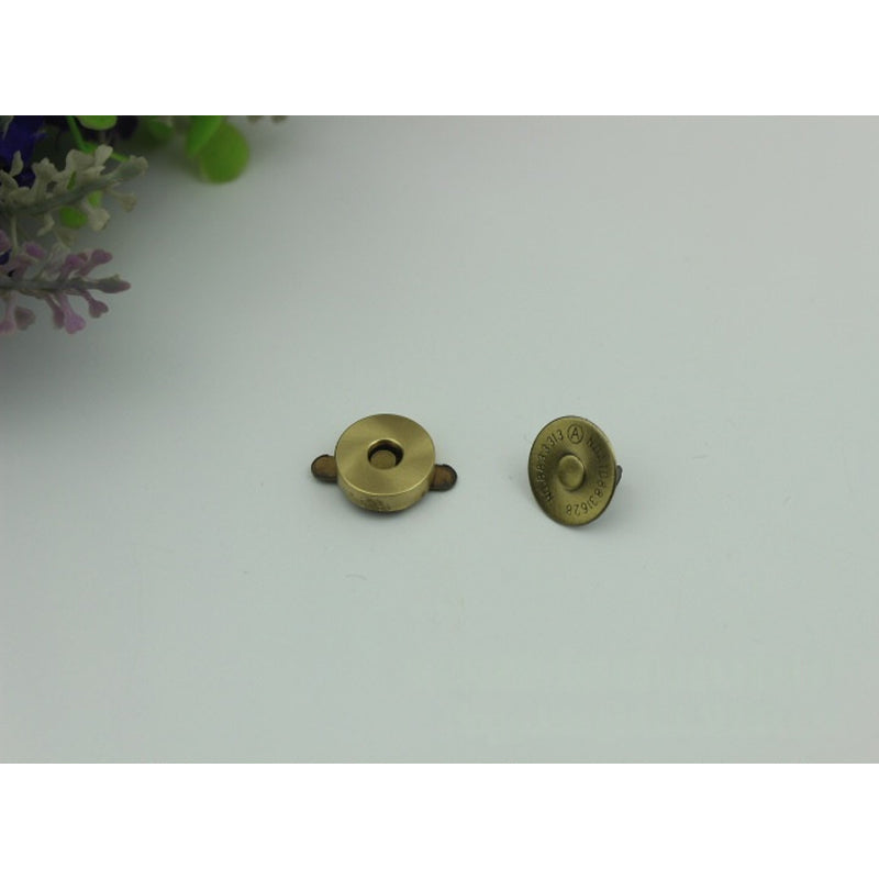 Wholesale clothing/bag iron material 14mm smooth metal magnetic snap button 200pcs/boxes