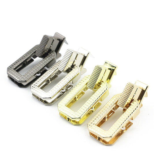 Handbag rectangle shape decoration metal turn locks