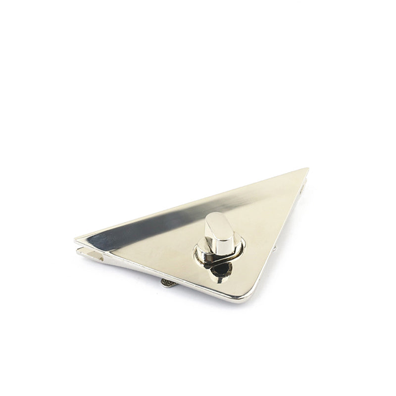 Hardware triangle shape metal twist locks for bag