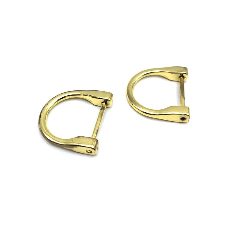 Low Quality Cheap Handbag Accessories Zinc Alloy 1 Inch D Shape Metal Buckles For Leather Bag