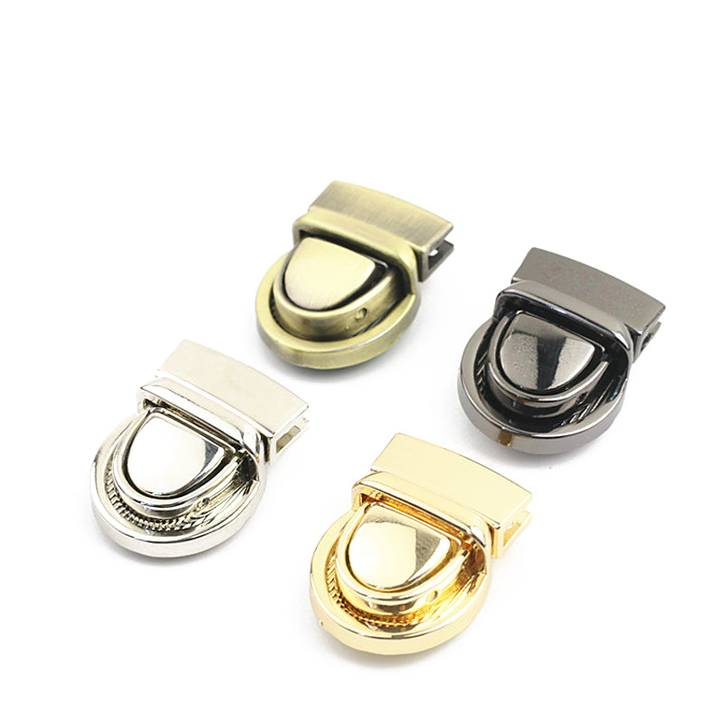 Handbag lock light gold automatic plugin lock