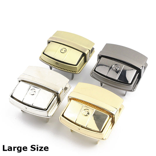 Bag hardware accessories gold metal switch mortise lock