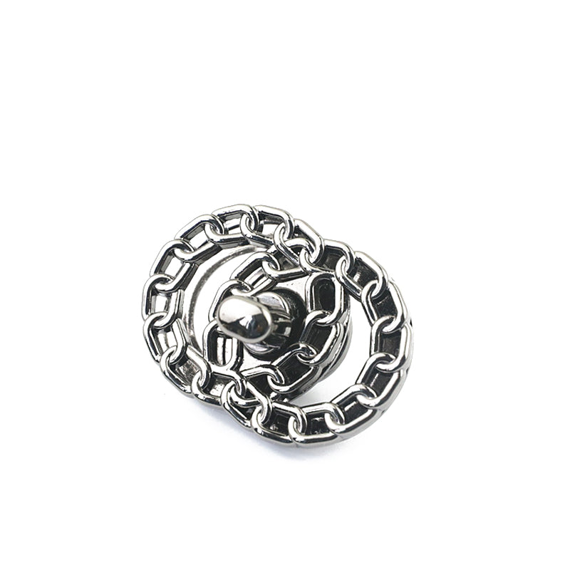 Luggage Hardware Accessories Round Chain Style Metal Twist Turn Lock