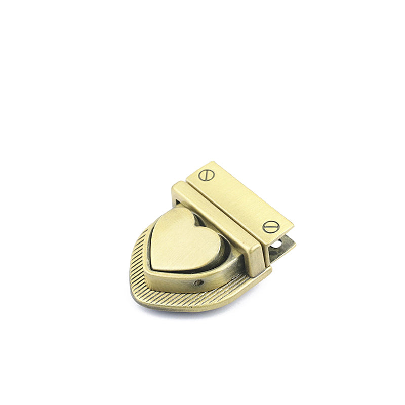 Luggage hardware accessories zinc alloy heart-shaped plug-in lock