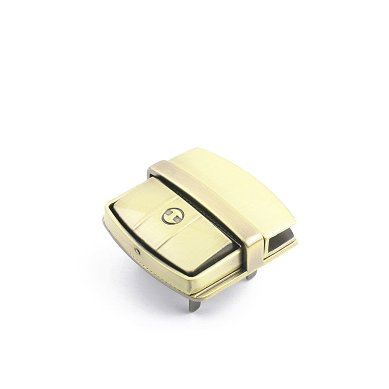 Bag hardware accessories gold metal switch mortise lock